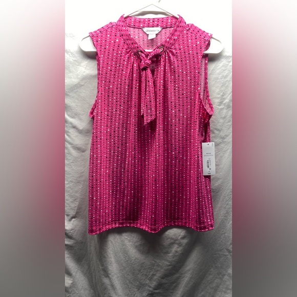 Liz Claiborne blazer and blouse set Fuchsia Black sz M 6 NWT - Picture 5 of 11